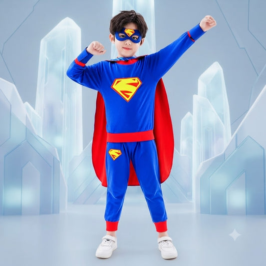 Superman Cape Outfit – Children’s Boys Hoodie Set, Spring/Autumn Halloween Cosplay | DC020 party X party