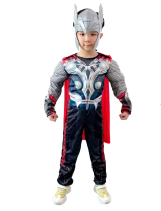 Thor Kids Costume – Marvel Avengers God of Thunder Cosplay Outfit for Boys Halloween & Comic Con | MTJ206 party X party