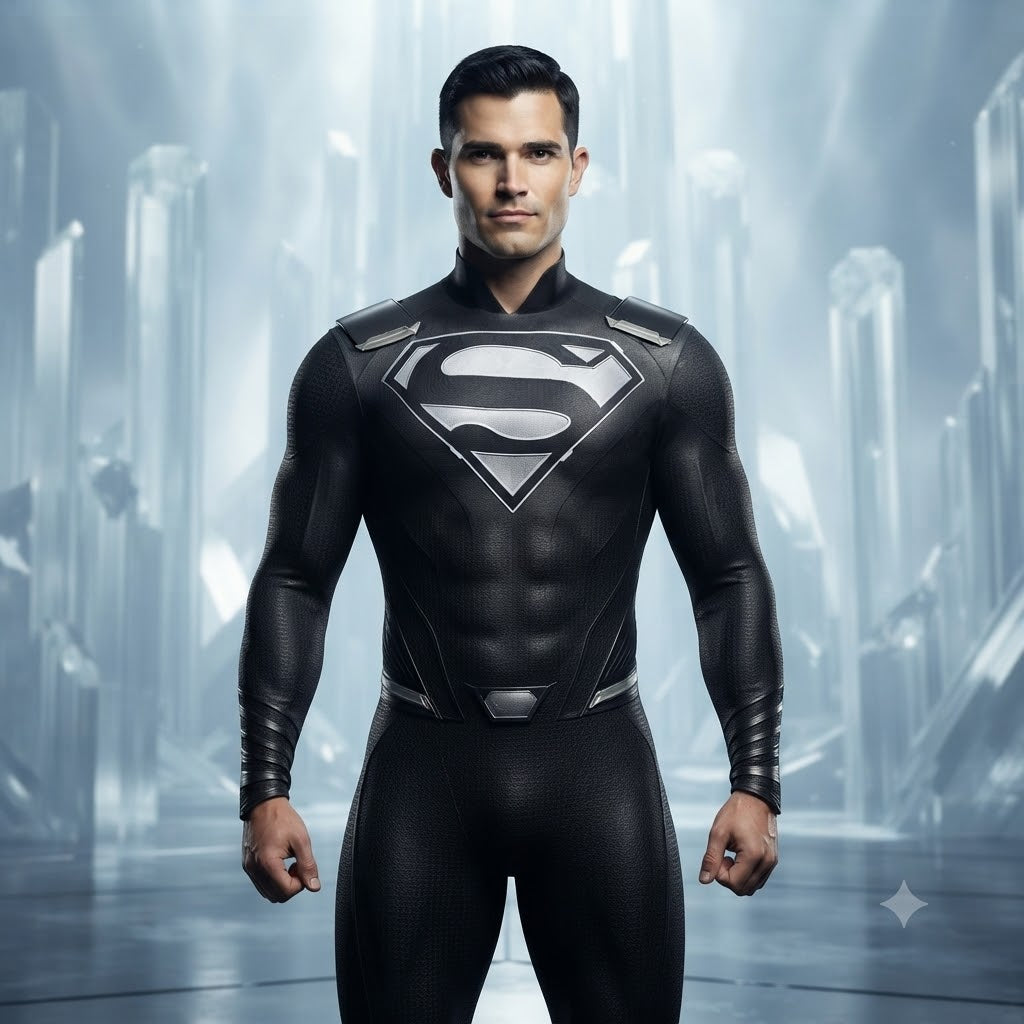 Superman Crisis on Infinite Earth Cosplay – Man of Steel Clark Kent Bodysuit Stage Costume | DC018 party X party