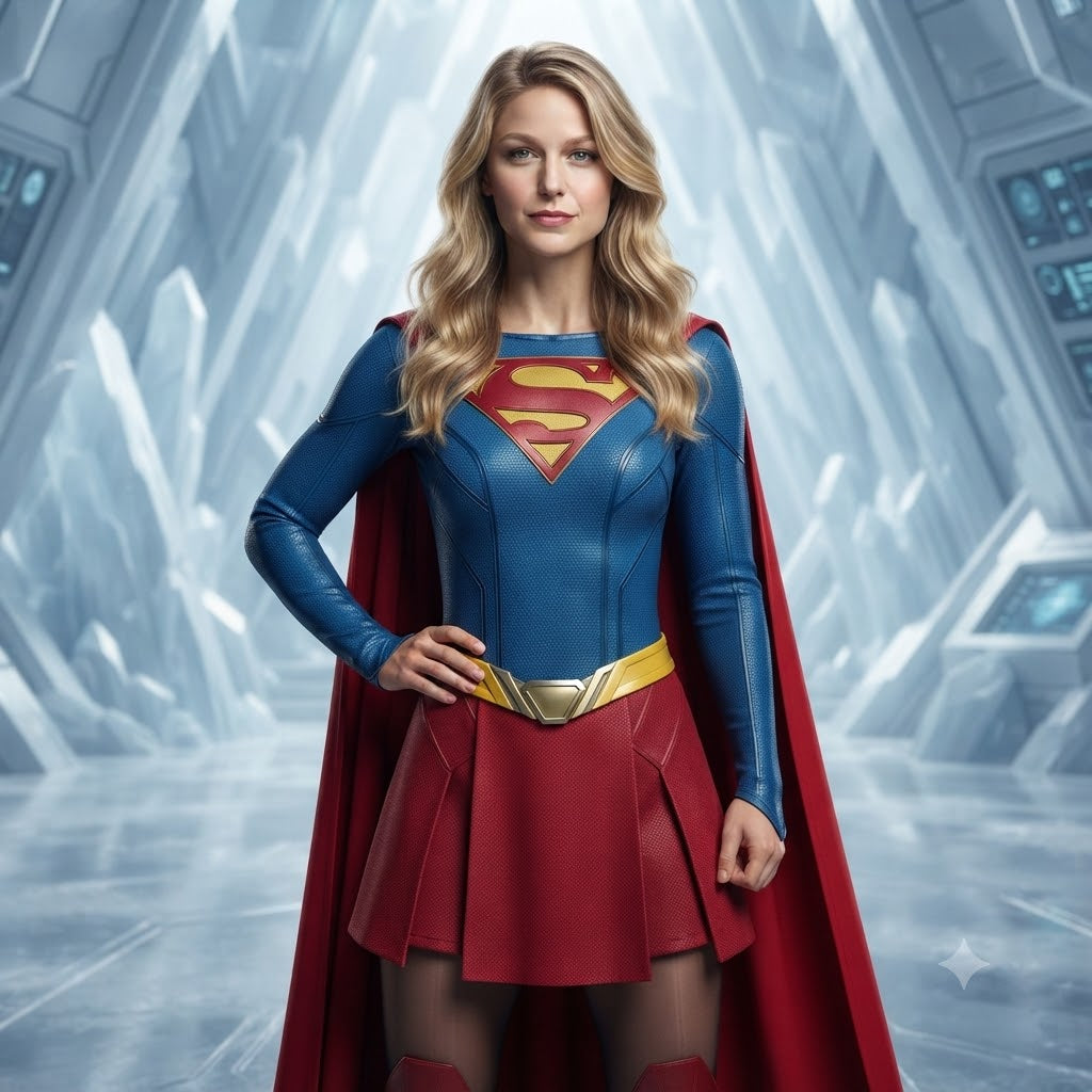 Supergirl COS Cosplay Costume – Bodysuit with Cape & Magic Robe – Halloween Outfit | DC004 party X party