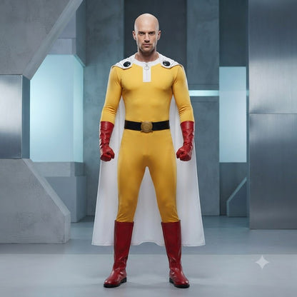 One Punch Man Anime Character Roleplay Outfit - Saitama Cosplay Costume – | DC009 party X party