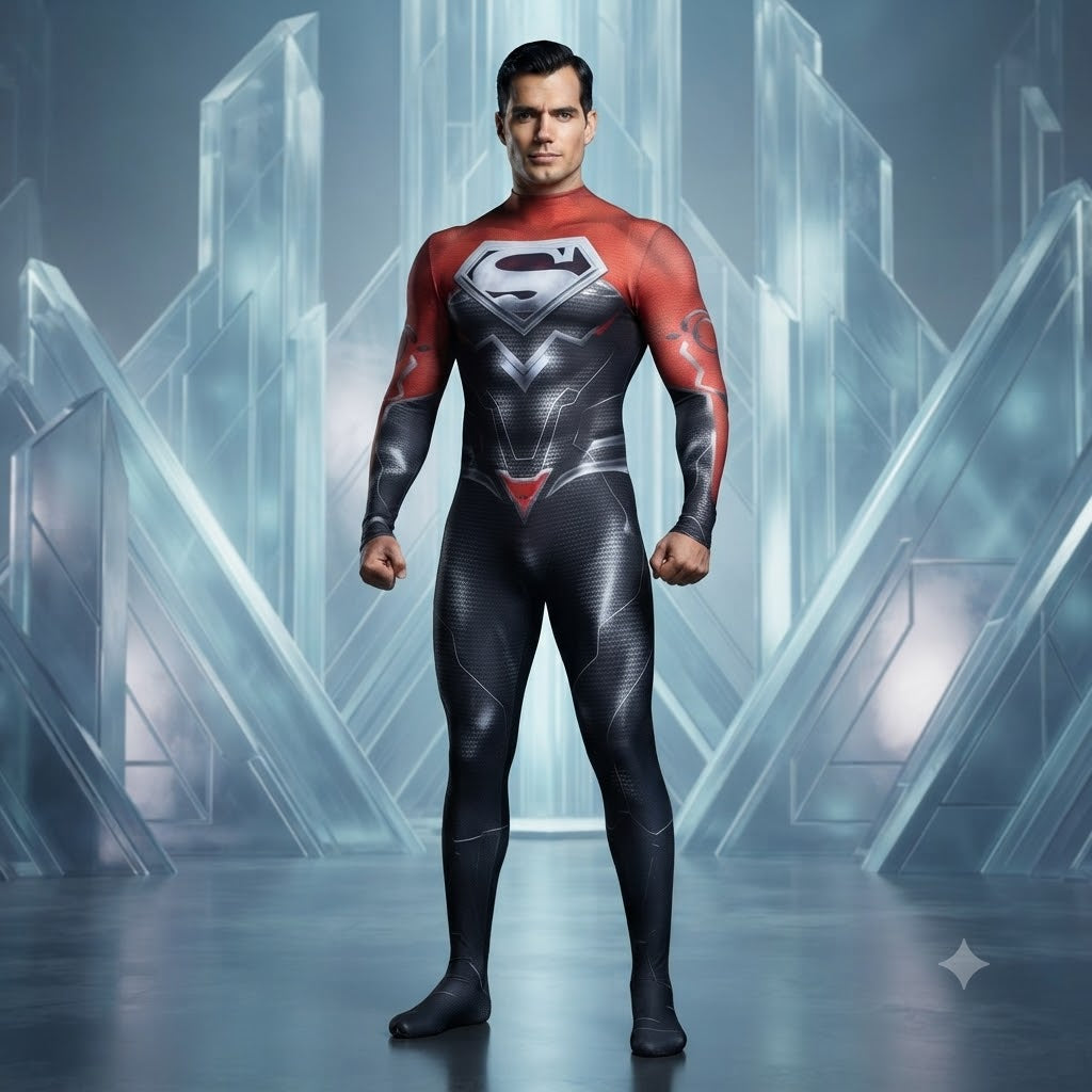 Injustice League Superman Cosplay – God Among Men Comic Character Stage & Halloween Outfit | DC011 party X party