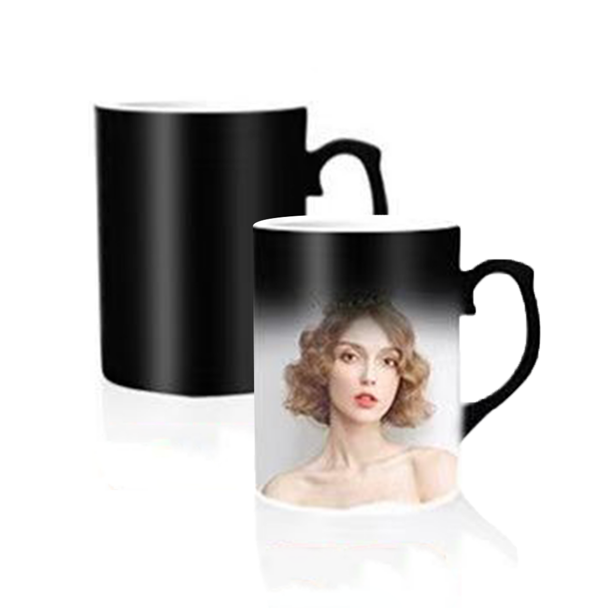 Heat-Sensitive Color-Changing Portable Mug/Cup, Custom Photo DIY Personalized Birthday Gift party X party