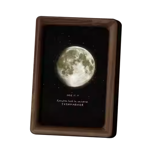 Custom Moon Phase Bluetooth Speaker | Personalized "Moon on Your Birthday" Night Light | Starlight Tide Desktop Ornament | Unique Gift for Men