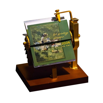 Luxury Mechanical Perpetual Calendar | High-End Desktop Decor for Teachers & Professionals | Unique Birthday & Christmas Gift for Her/Him