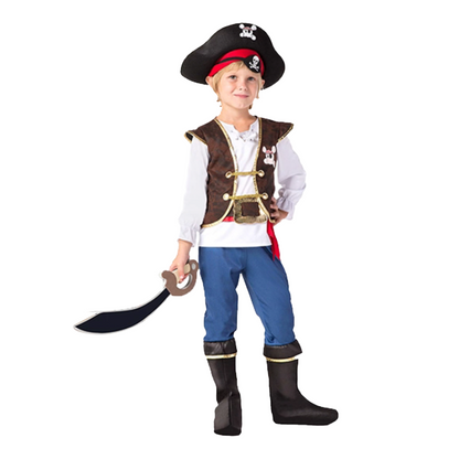 Cosplay Kid Pirate Costume: Pirates of the Caribbean Outfit Boy/Girl party X party