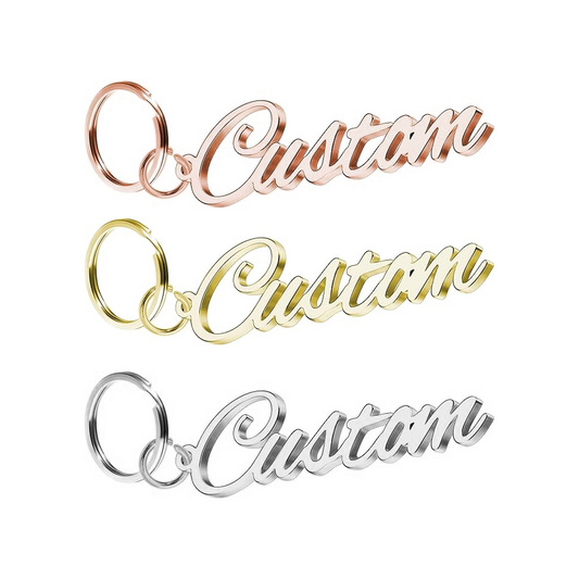 Custom Keychain, DIY Name, Letter, or Phrase, Simple Couple's Gift (Ready for Immediate Use/Anytime) party X party