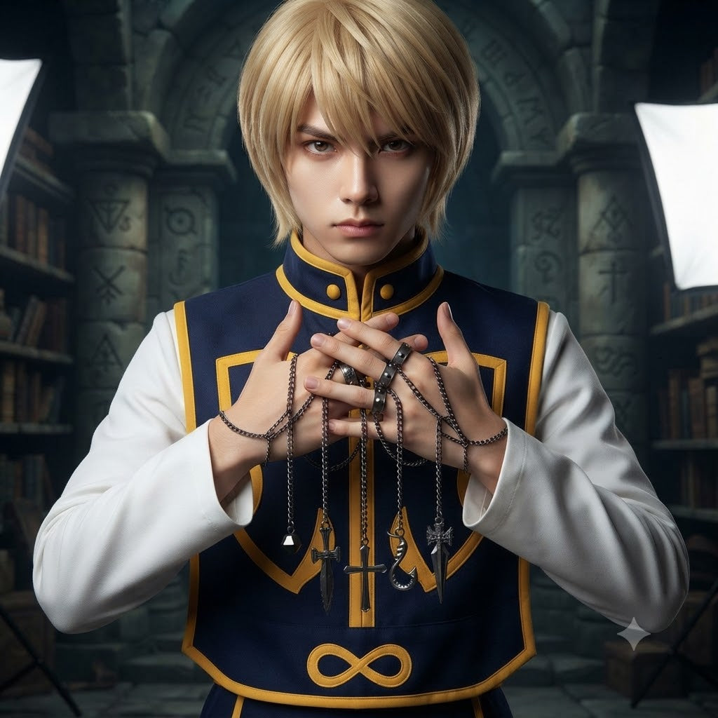 Kurapika Black Chain Bracelet Cosplay Accessory Hunter x Hunter Anime Character Hand Jewelry Costume Prop – QL003 party X party