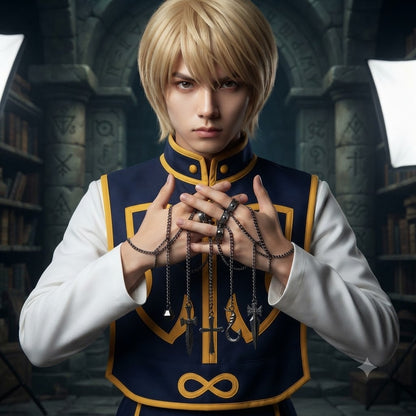 Kurapika Black Chain Bracelet Cosplay Accessory Hunter x Hunter Anime Character Hand Jewelry Costume Prop – QL003 party X party