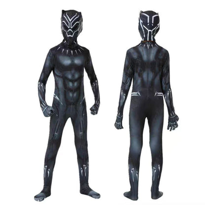 Black Panther Kids Battle Suit Costume – Marvel Avengers Hero Cosplay Outfit for Boys Halloween Party | MTJ210 party X party
