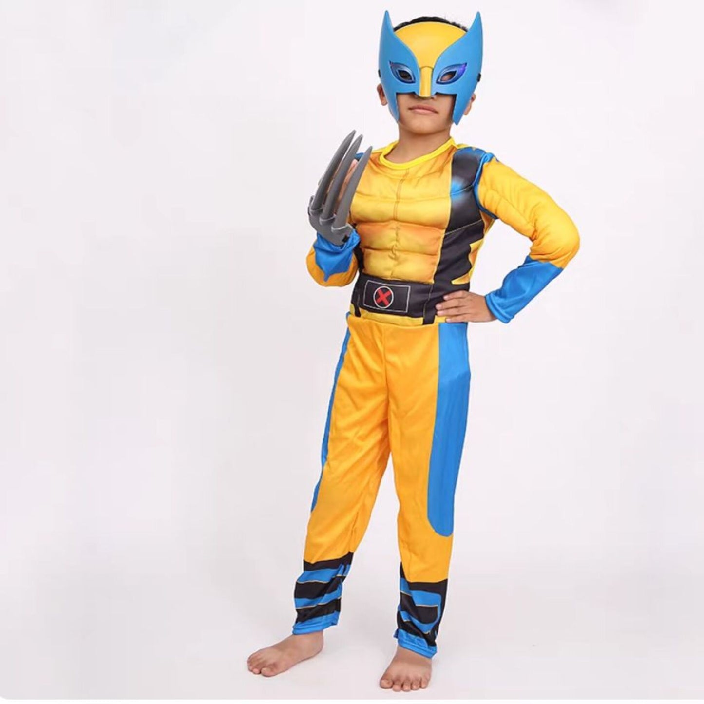 Wolverine Kids Costume – Marvel X-Men Superhero Cosplay Outfit for Boys Halloween Party & Birthday Gift | MTJ209 party X party