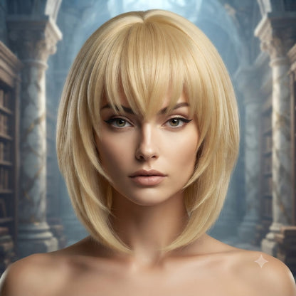 Kurapika Cosplay Wig Hunter x Hunter Anime Role Play Heat-Resistant Synthetic Hair Costume Wig for Halloween, Conventions & Cosplay Events – QL002 party X party