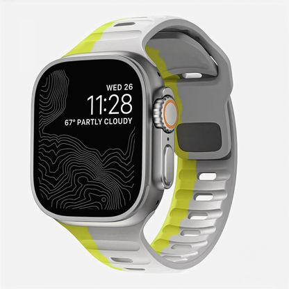 Suitable for Apple watch strap iwatch9 square buckle solid color silicone strap Apple watch strap ultra2 – SW-04 party X party
