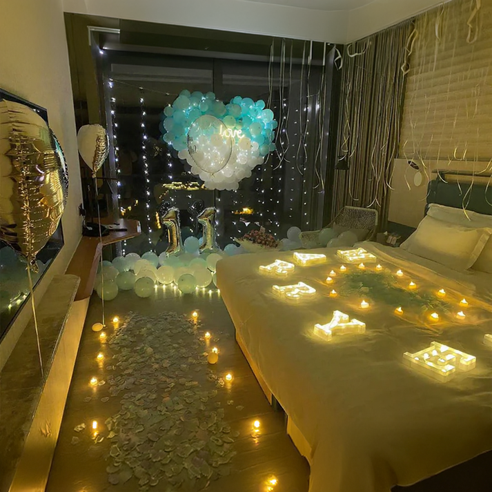 3D Large Heart Decorating Set On-site Decoration Service--H003 party X party