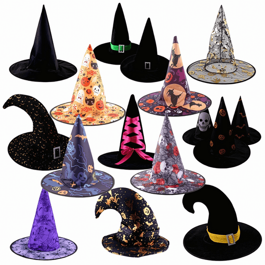 Halloween Witch Hat Costume Accessory – Assorted Designs | Kids & Adults - party X party