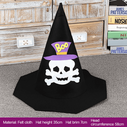 Kids Halloween Pumpkin & Character Witch Hat | Costume Party Accessory - party X party