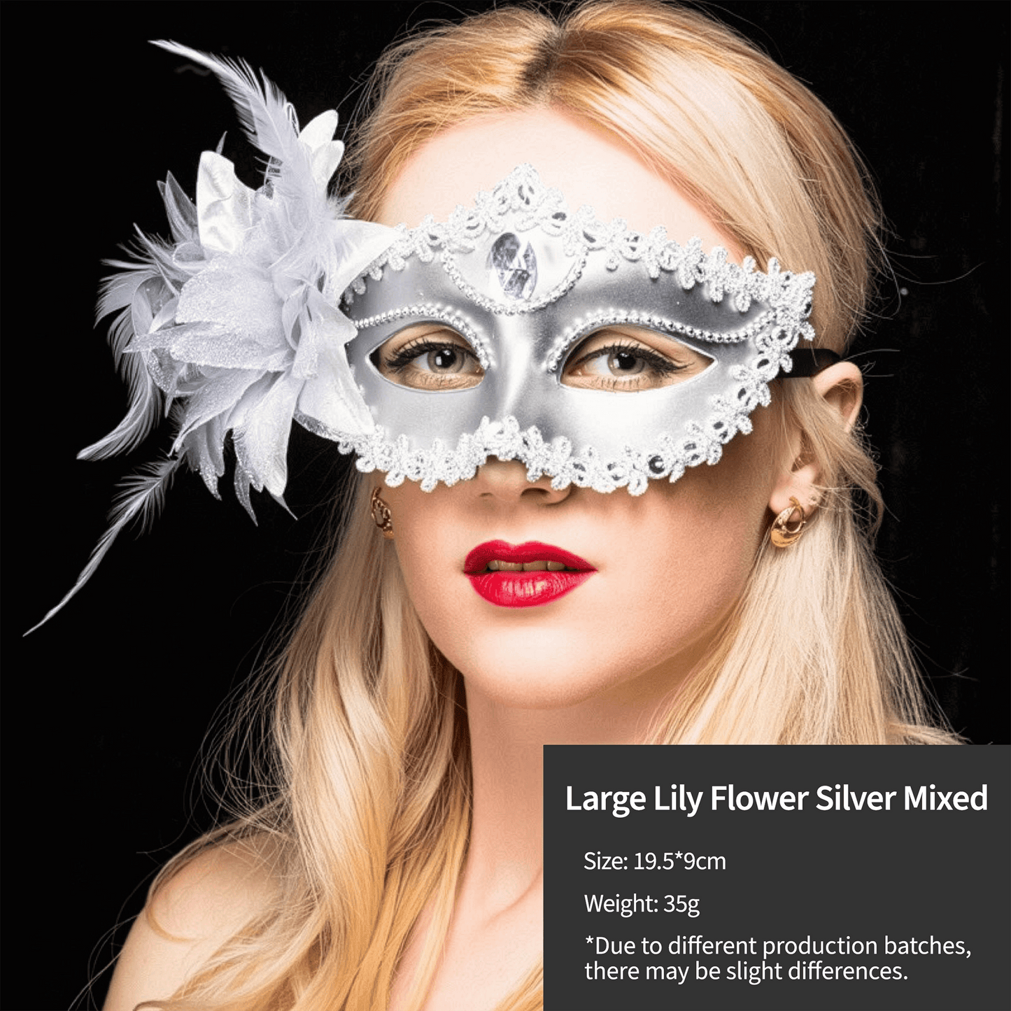 Elegant Feather & Lace Masquerade Masks - Venetian-Style for Halloween - party X party