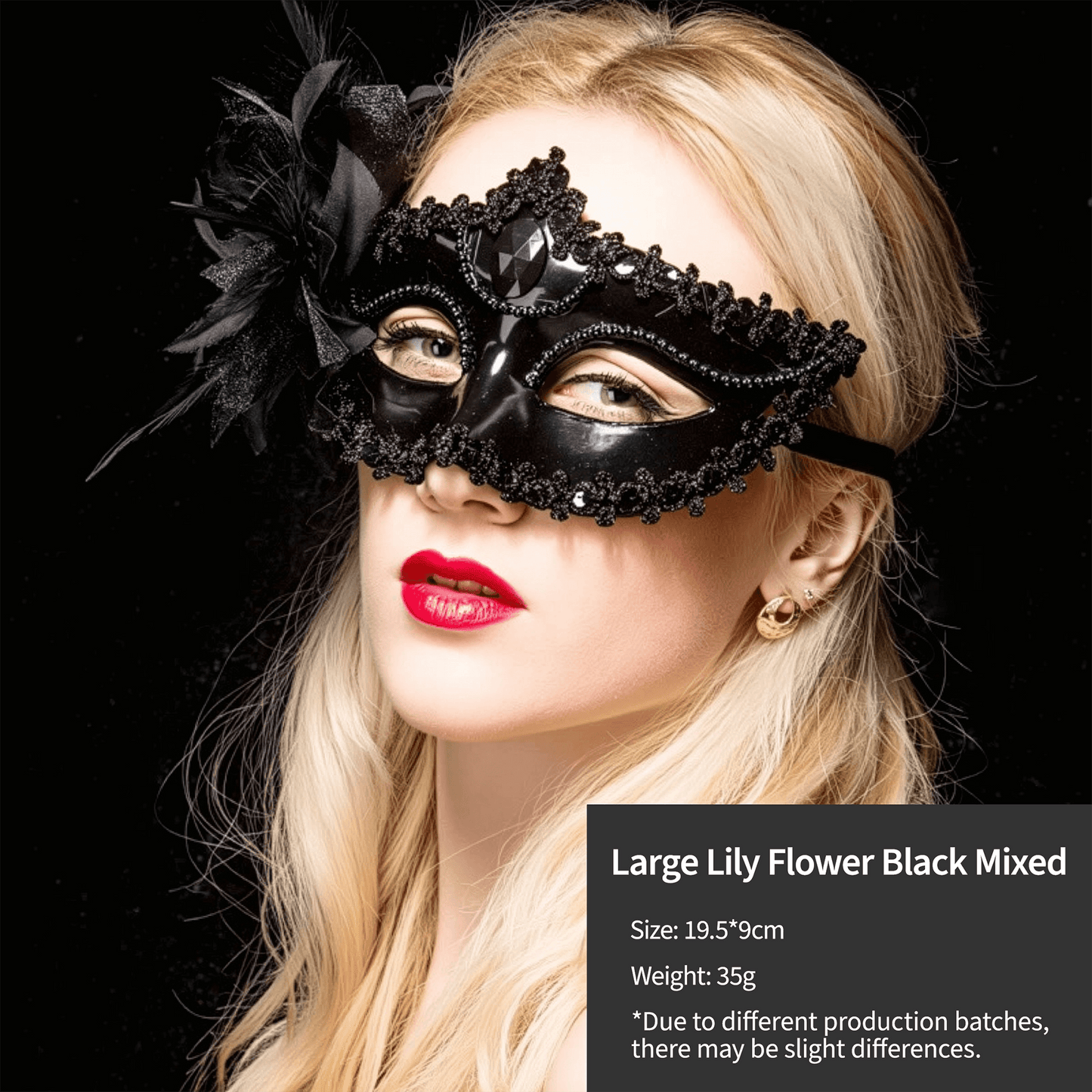 Elegant Feather & Lace Masquerade Masks - Venetian-Style for Halloween - party X party