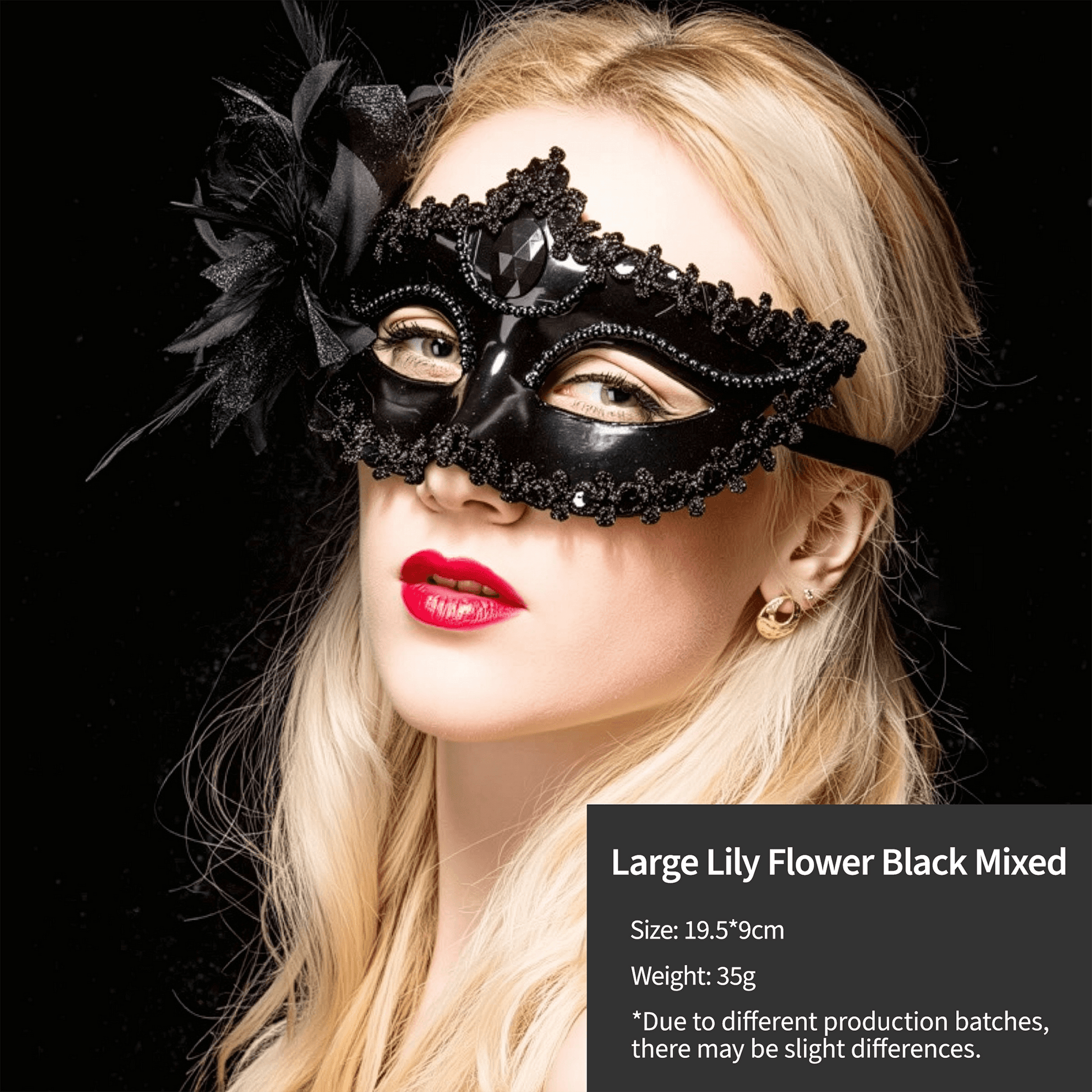 Elegant Feather & Lace Masquerade Masks - Venetian-Style for Halloween - party X party