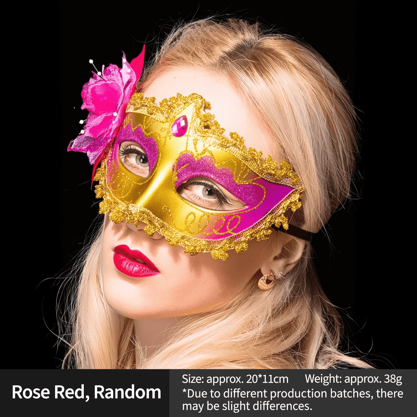 Elegant Feather & Lace Masquerade Masks - Venetian-Style for Halloween - party X party