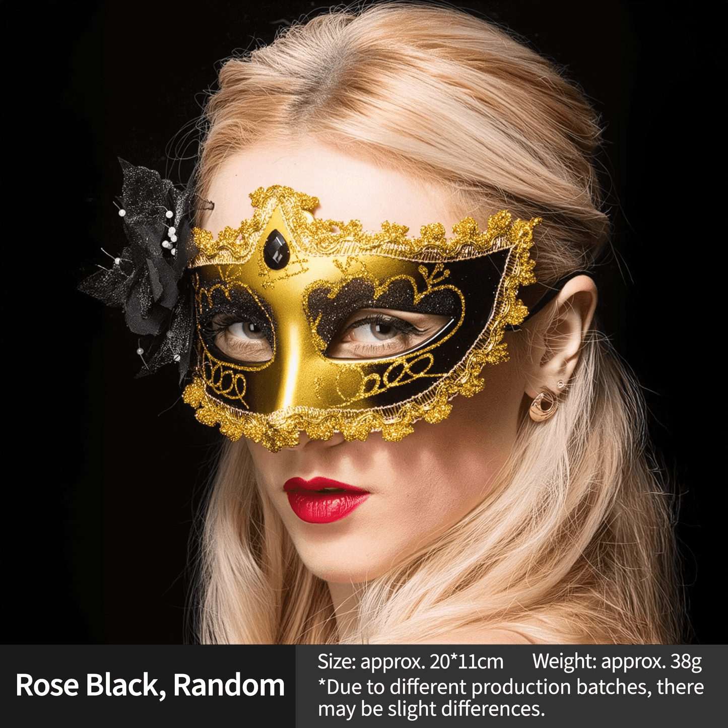 Elegant Feather & Lace Masquerade Masks - Venetian-Style for Halloween - party X party