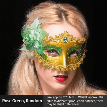 Elegant Feather & Lace Masquerade Masks - Venetian-Style for Halloween - party X party
