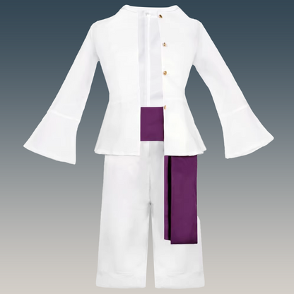 One Piece Wano Country Awakening – Monkey D. Luffy Gear 5 Sun God Nika Cosplay Costume 0024 party X party