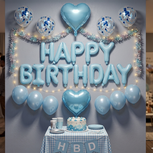 Birthday Heart Sequin Balloon Set – Perfect Party Decoration for Memorable Celebrations S054 party X party