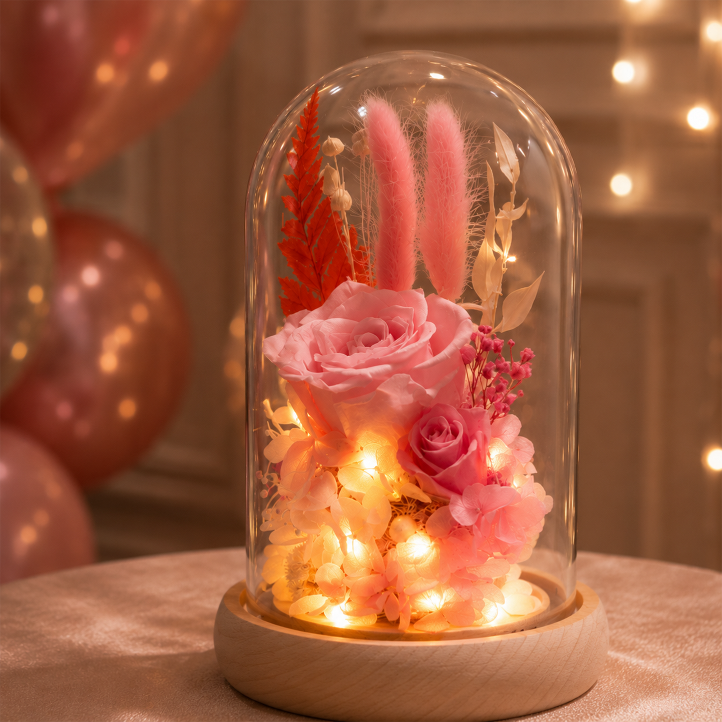 Eternal Pink Rose Display – F03-PK for Timeless Elegance party X party