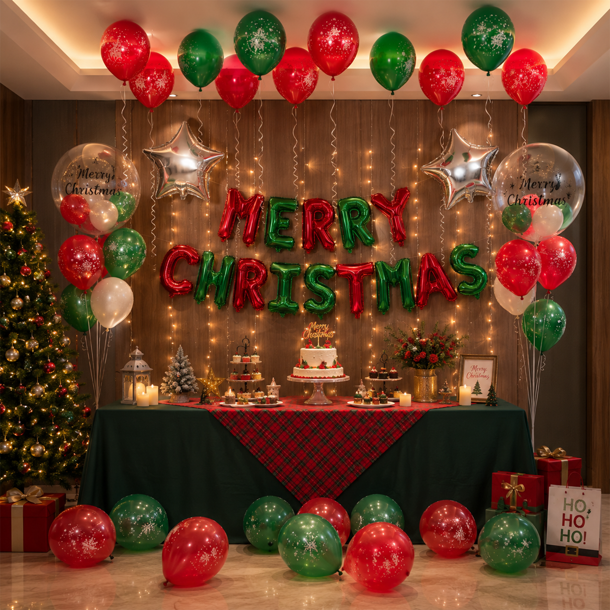 A Christmas Surprise for Your Loved One 🎁 Hotel Room Balloon Decoration Set — No need to set everything up yourself for Christmas | H007 party X party