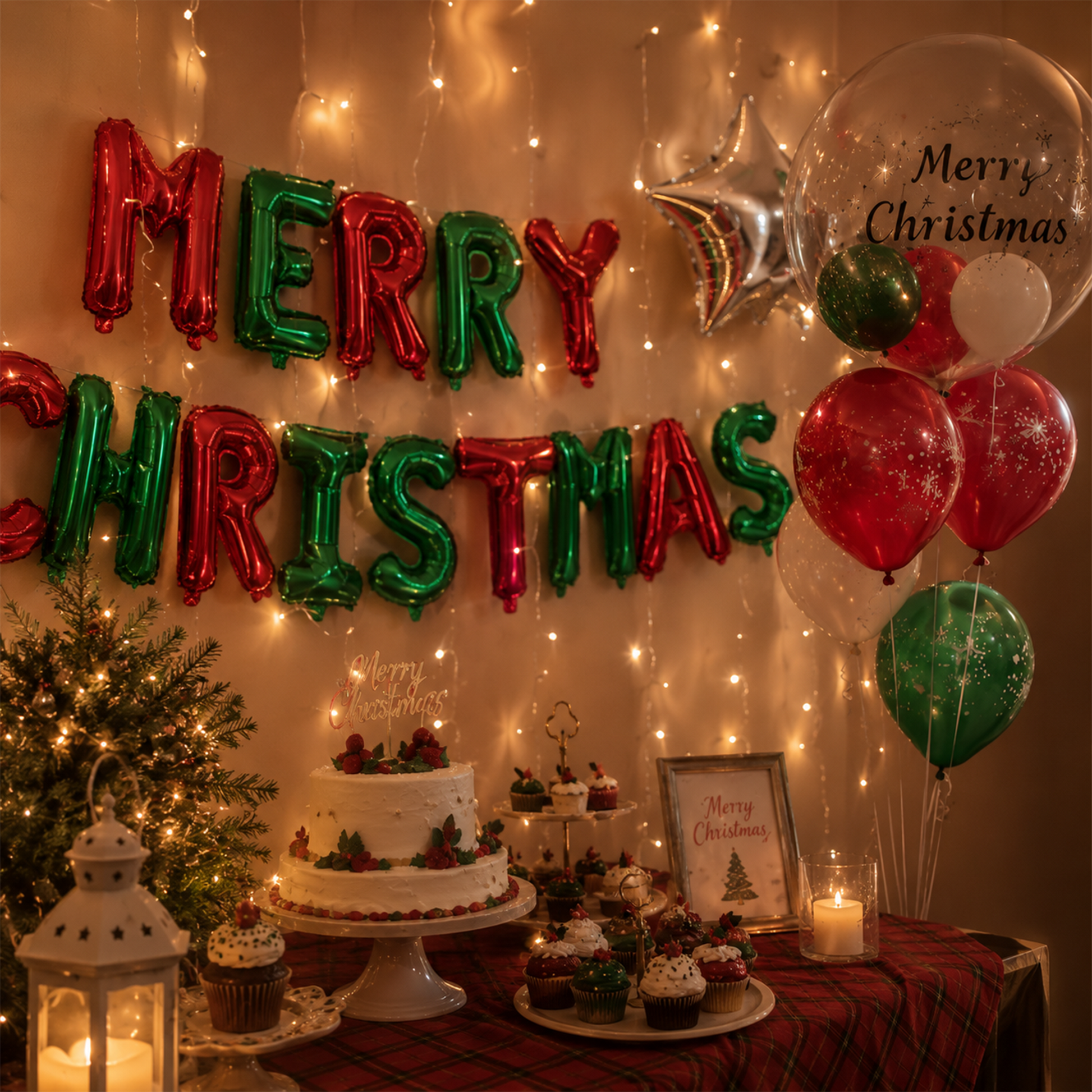 A Christmas Surprise for Your Loved One 🎁 Hotel Room Balloon Decoration Set — No need to set everything up yourself for Christmas | H007 party X party