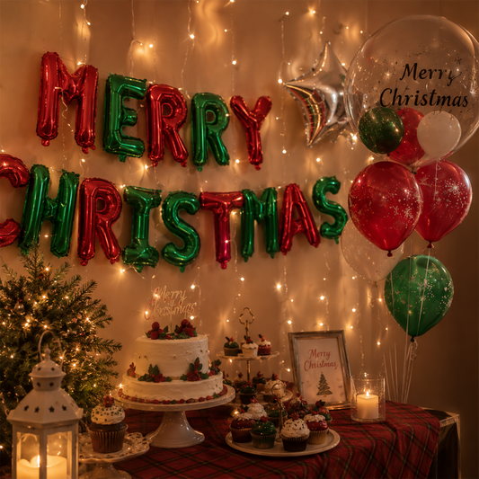 A Christmas Surprise for Your Loved One 🎁 Hotel Room Balloon Decoration Set — No need to set everything up yourself for Christmas | H007 party X party