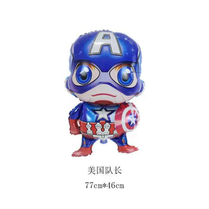 Captain America Aluminum Balloon | Marvel Superhero Party Decoration | B043