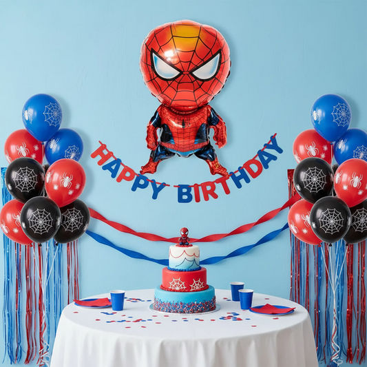 Spider-Man Marvel Aluminum Balloon | Superhero Birthday Party Decoration | B045 party X party