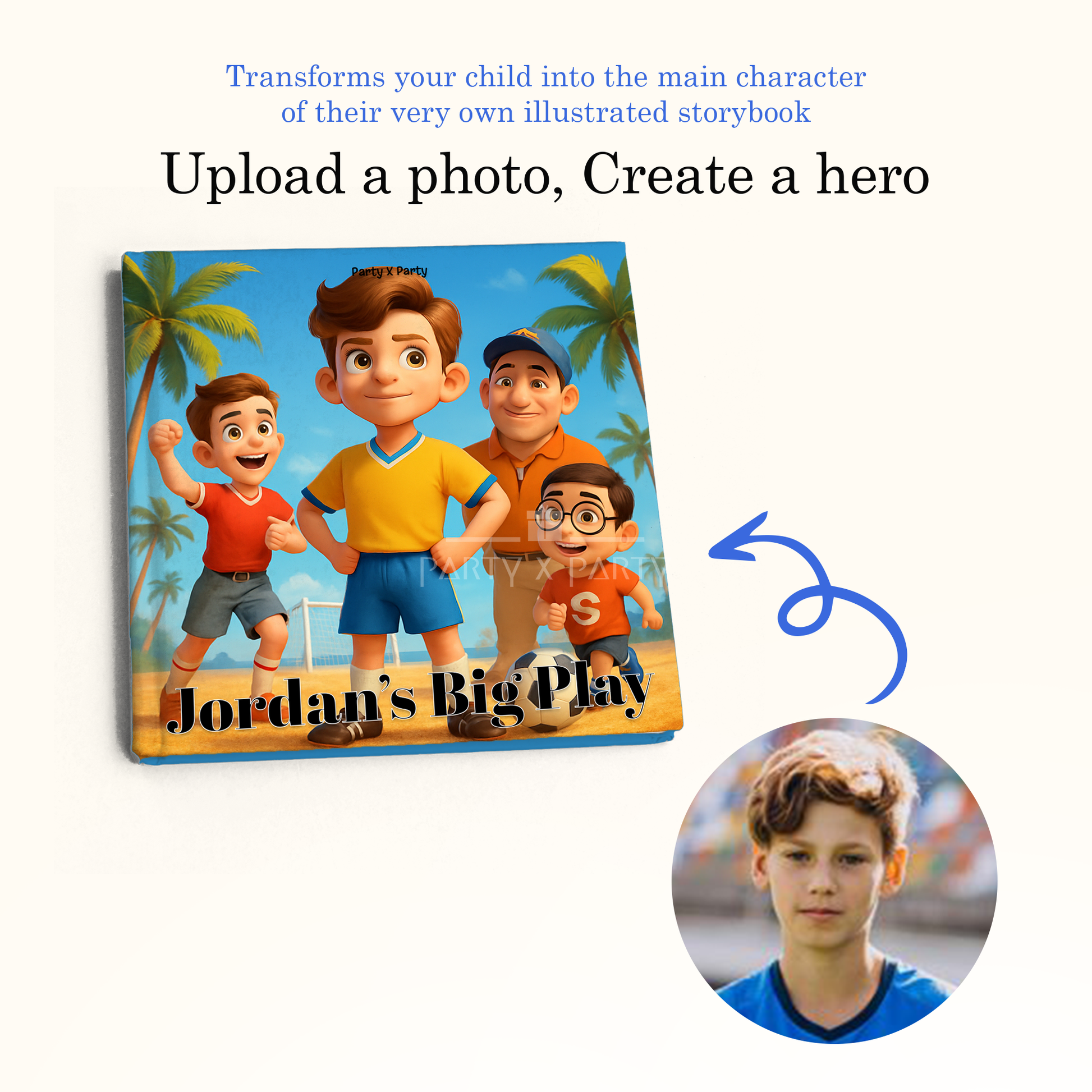 (Your Child's Name) Big Play - A Personalized Storybook party X party