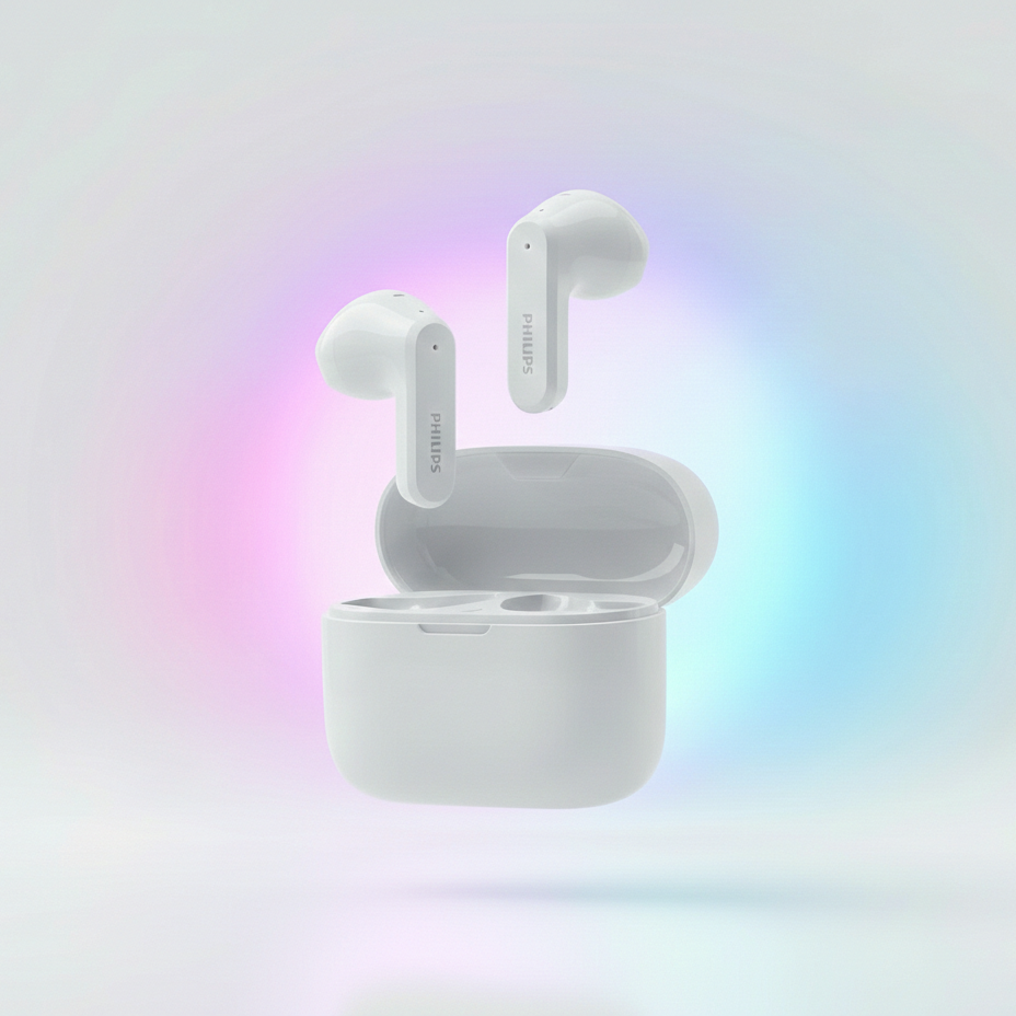 Philips TAT2139WT/97 13 mm True Wireless Earbuds – White LP‑124 | 28 h Battery & Dynamic Bass