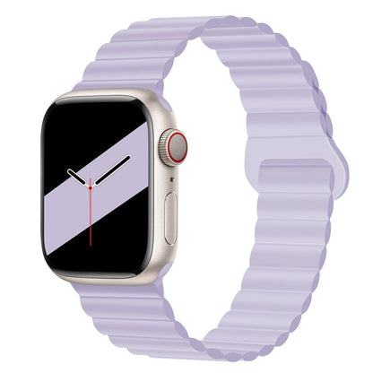 Applicable to Apple watch straps 1-10 generations Apple iwatch9S10 second generation two-color buckle silicone magnetic watch strap – SW-03 party X party