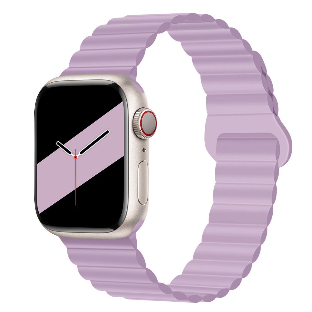 Applicable to Apple watch straps 1-10 generations Apple iwatch9S10 second generation two-color buckle silicone magnetic watch strap – SW-03 party X party