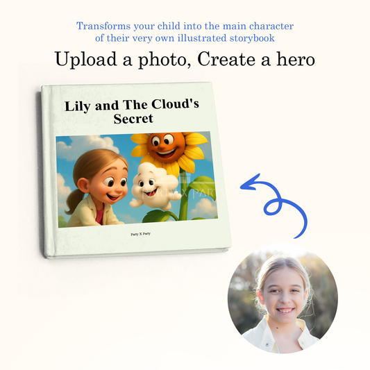 Lily and the Cloud's Secret Customized Book party X party