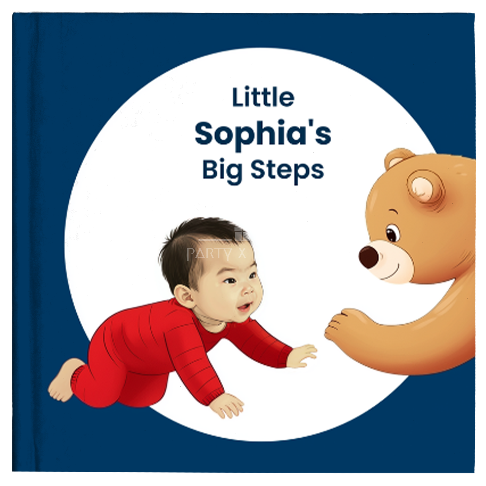 Little Sophia's Big Steps - Customized Book party X party