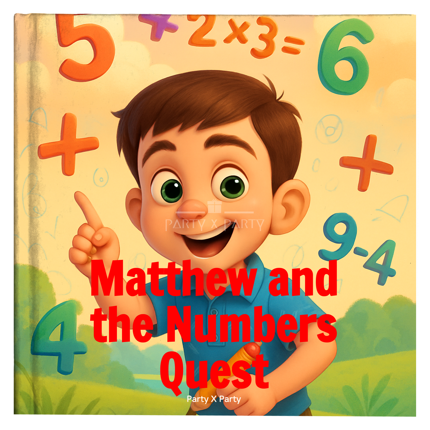 Matthew and the Numbers Quest - A Personalized Storybook party X party