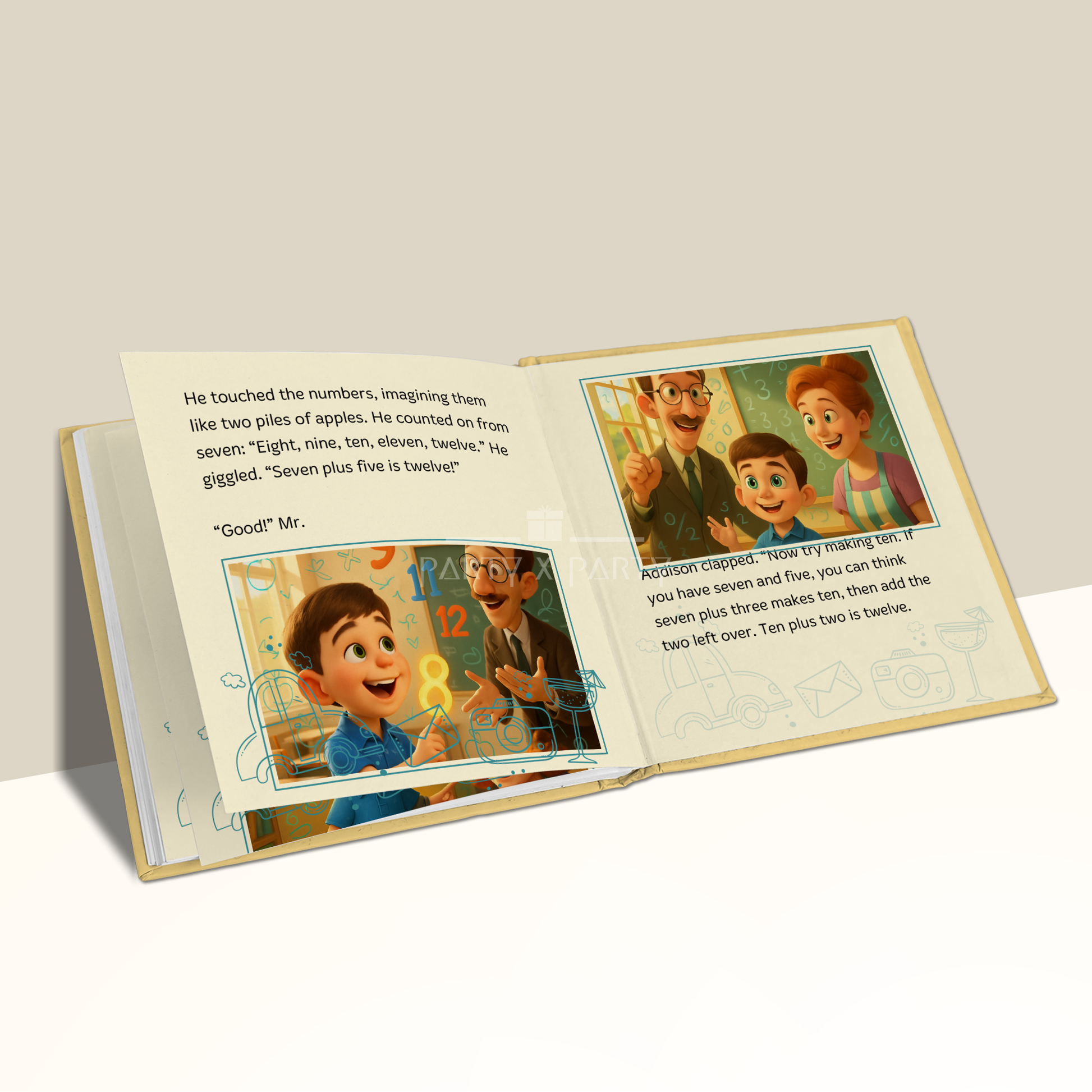 (Your Child's Name) and the Numbers Quest - A Personalized Storybook party X party