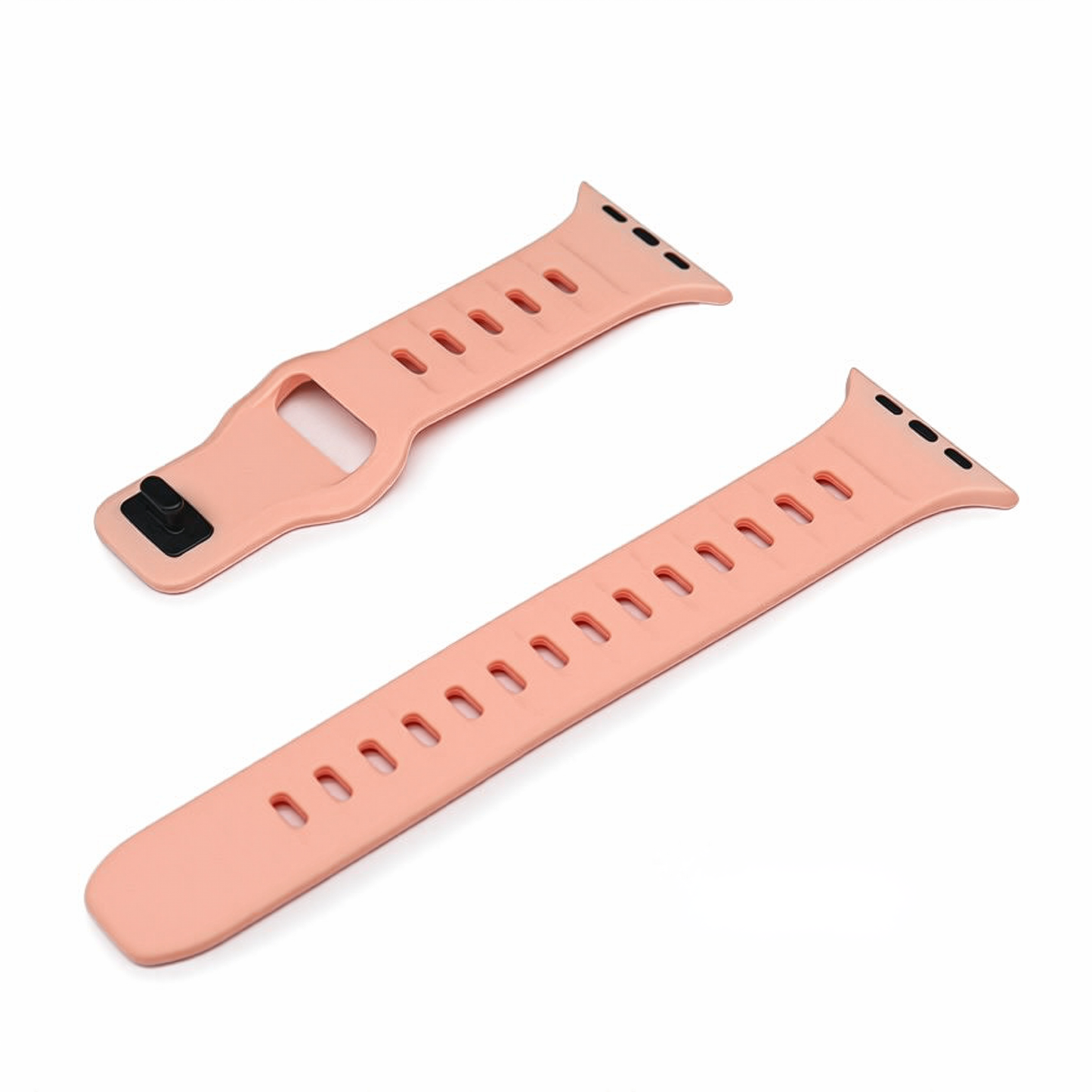 Suitable for Apple watch strap iwatch9 square buckle solid color silicone strap Apple watch strap ultra2 – SW-04 party X party