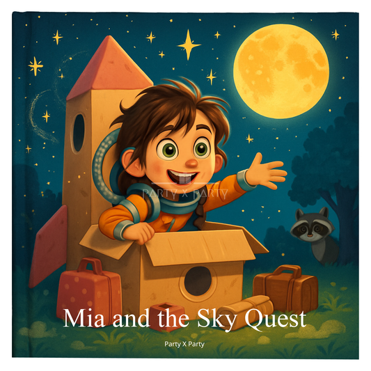 Mia and the Sky Quest - A Personalized Storybook party X party
