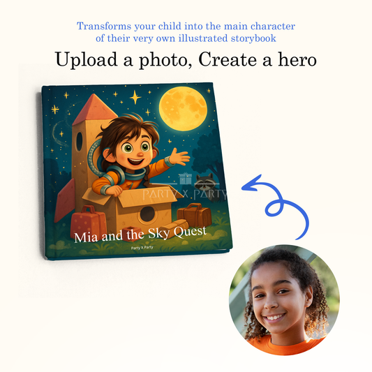 Mia and the Sky Quest - A Personalized Storybook party X party