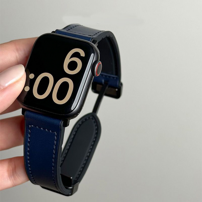 Apple Watch Crazy Horse Leather-Texture Magnetic Strap – For iWatch S10 SW-16 party X party