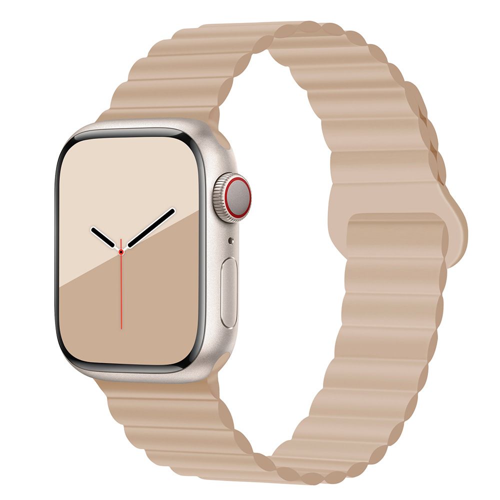 Applicable to Apple watch straps 1-10 generations Apple iwatch9S10 second generation two-color buckle silicone magnetic watch strap – SW-03 party X party