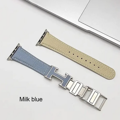 Cross-Border INS Style – Apple Watch Litchi Grain Leather Strap SW-21 party X party