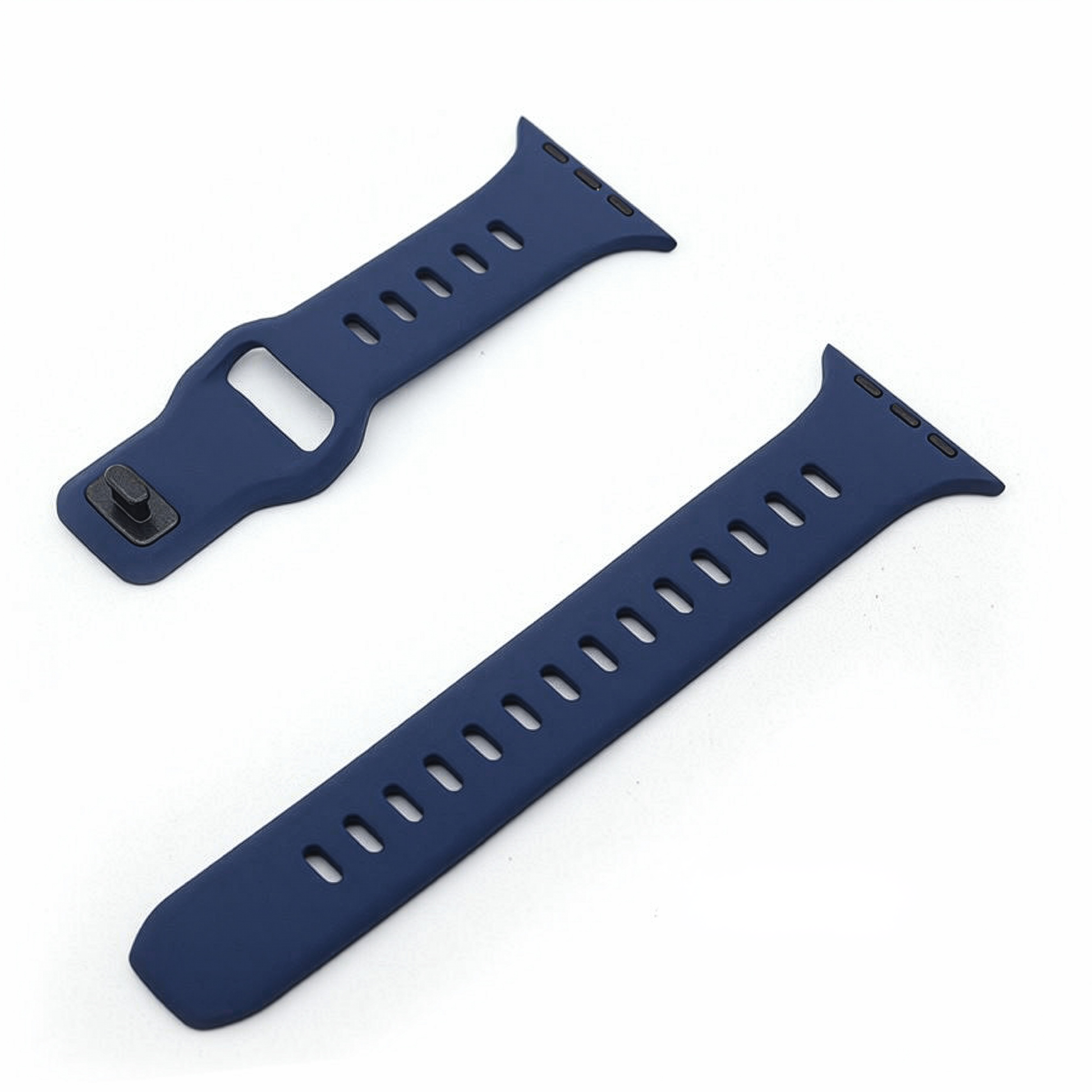 Suitable for Apple watch strap iwatch9 square buckle solid color silicone strap Apple watch strap ultra2 – SW-04 party X party