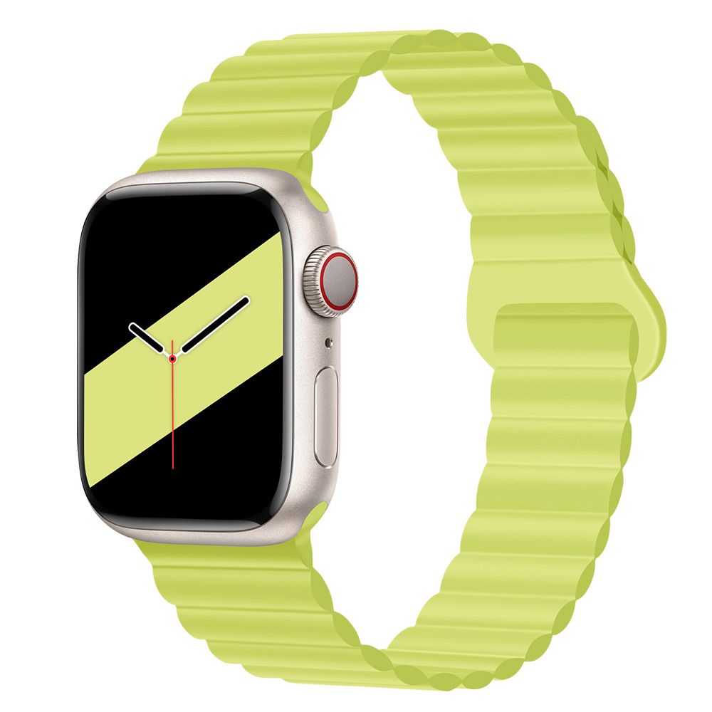 Applicable to Apple watch straps 1-10 generations Apple iwatch9S10 second generation two-color buckle silicone magnetic watch strap – SW-03 party X party